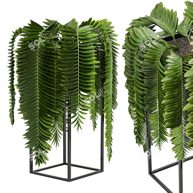  Greenery in Ferm Living Bau Pot 3D model image 6