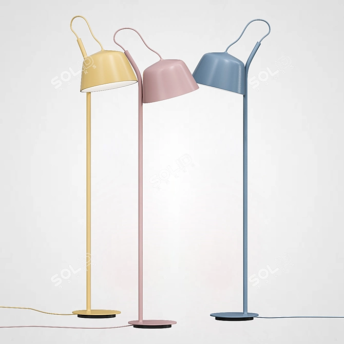 Industrial Loft Pendant Light 3D model image 2