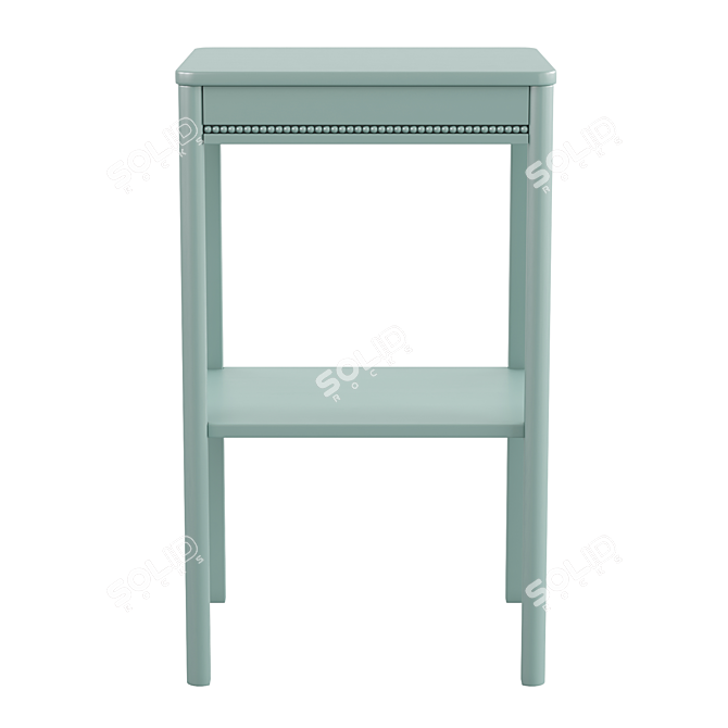 Elegant Pearl Bedside Table 3D model image 3