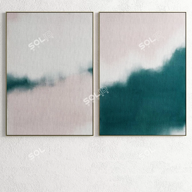 Elegant Frames Collection: Set of 2, 100x70 cm 3D model image 5