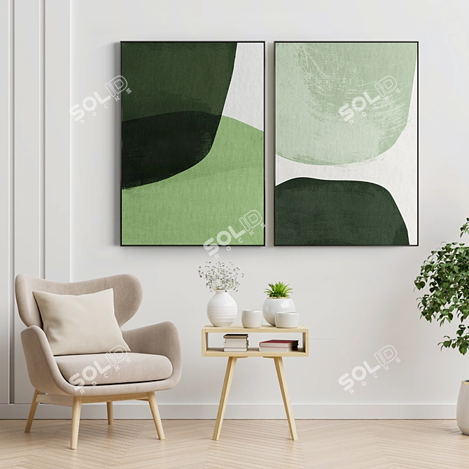 Elegant Frames for Interior Décor 3D model image 2