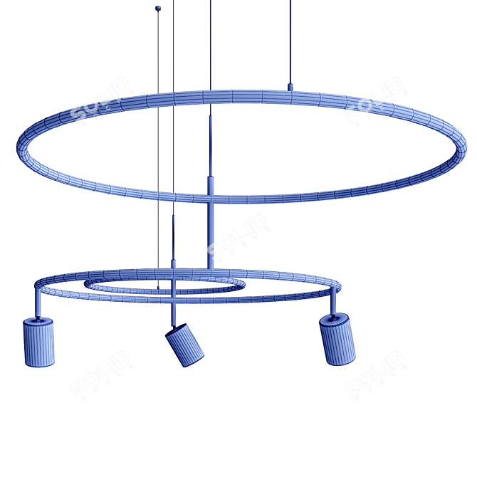 AROS Pendant Lamp Collection: Modern LED Lighting 3D model image 4