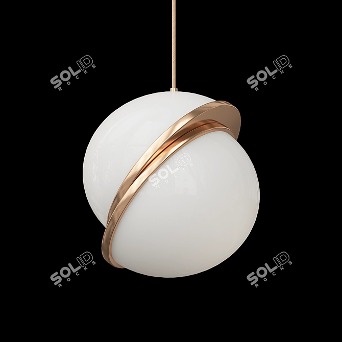 Sleek Shift Design Lamp 3D model image 2