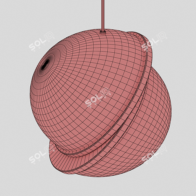 Sleek Shift Design Lamp 3D model image 3