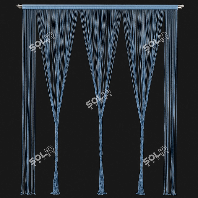 Adjustable Curtain 84 - 3Ds Max 2015, Obj, Fbx 3D model image 4