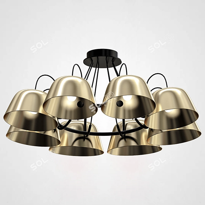 Imperium Loft SOL Pendant Light 3D model image 5