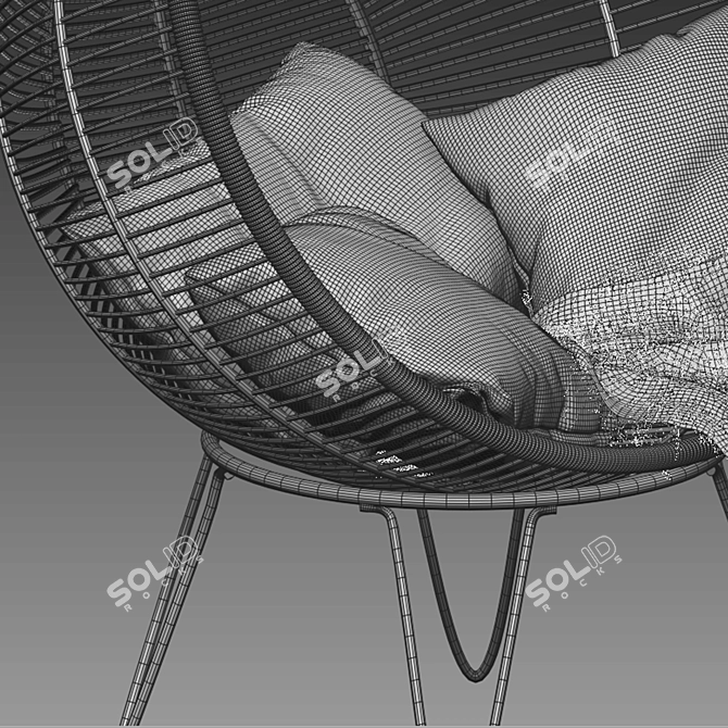 Elevate Your Relaxation with the Hanging Bliss 3D model image 5