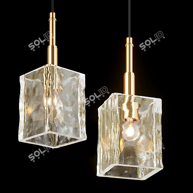 Elegant Valdis Pendant Lamp 3D model image 1