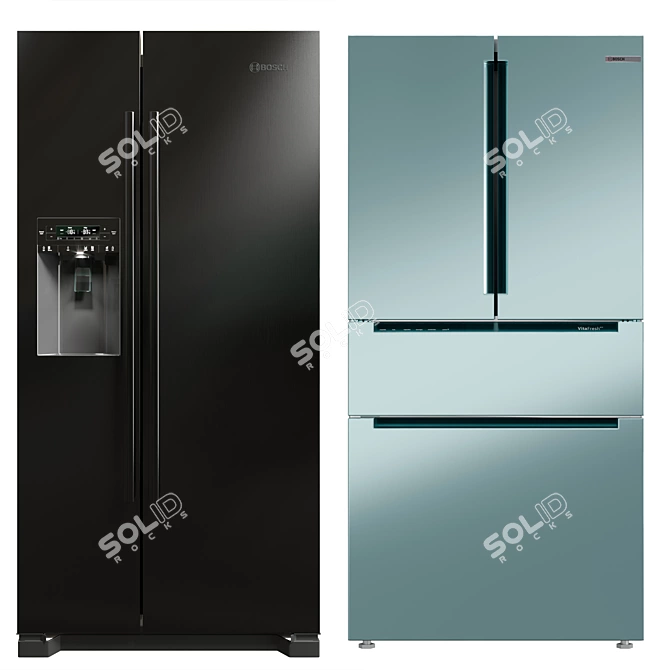 Bosch Collection Fridge Set 3D model image 4