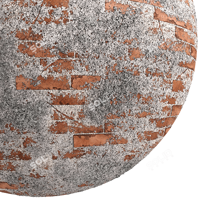Versatile PBR Cement Wall Materials 3D model image 5