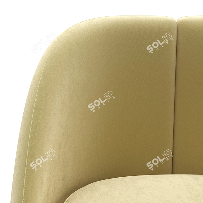 Elegant Baxter Keren Armchair 3D model image 7