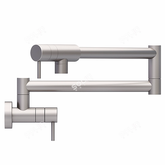 Sleek Rohl Pot Filler Faucet 3D model image 3