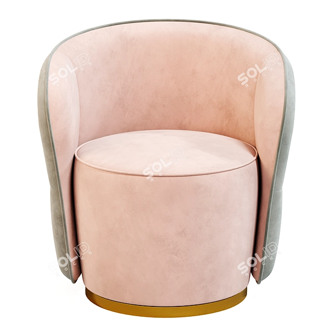 Ebe Contemporary Armchair: Sleek Design & Superior Comfort 3D model image 2