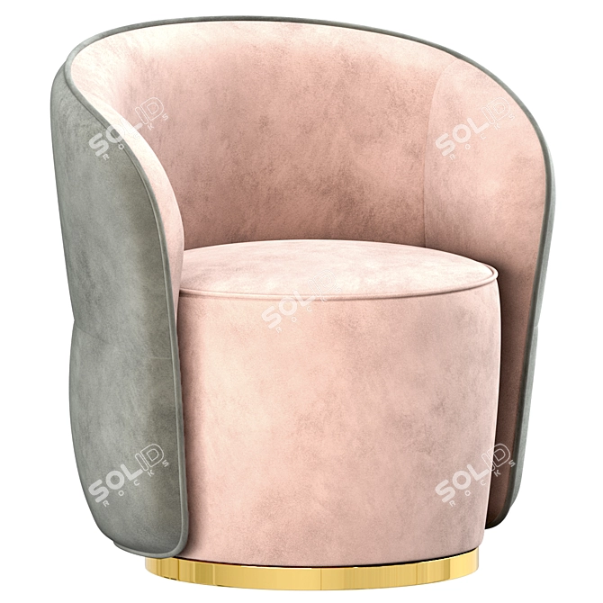 Ebe Contemporary Armchair: Sleek Design & Superior Comfort 3D model image 5