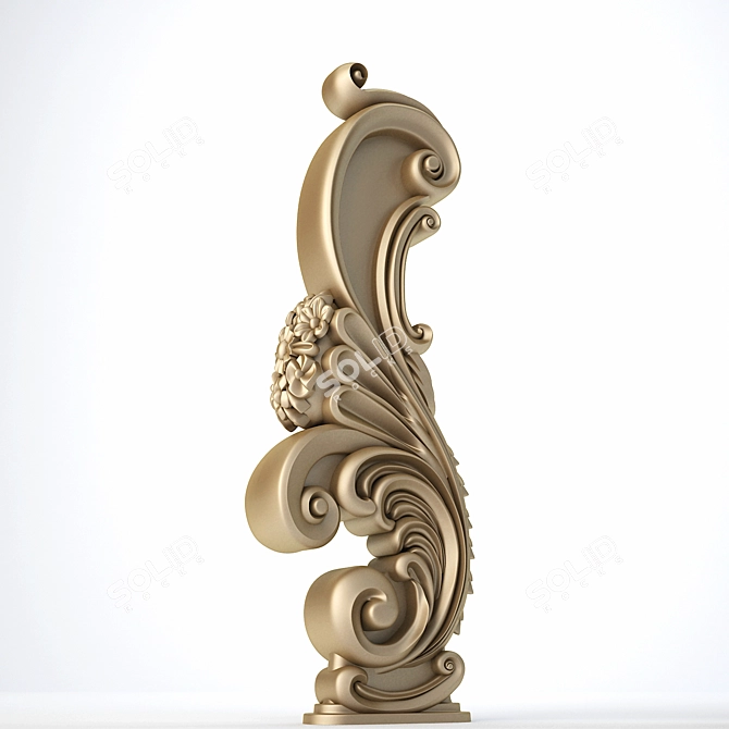 CNC-Ready Baluster Ornamen 3D model image 3