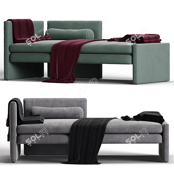 Segment Chaise/Sofa - TRNK: Versatile Comfort for Your Living Space 3D model image 1