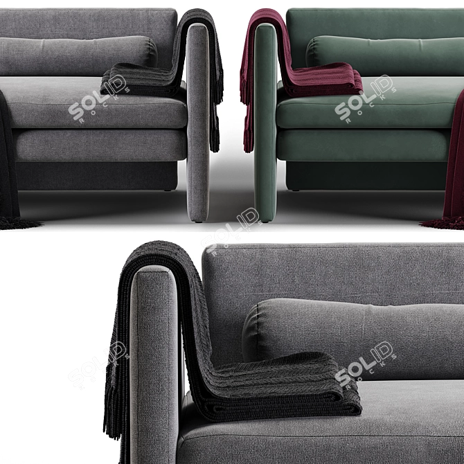 Segment Chaise/Sofa - TRNK: Versatile Comfort for Your Living Space 3D model image 2