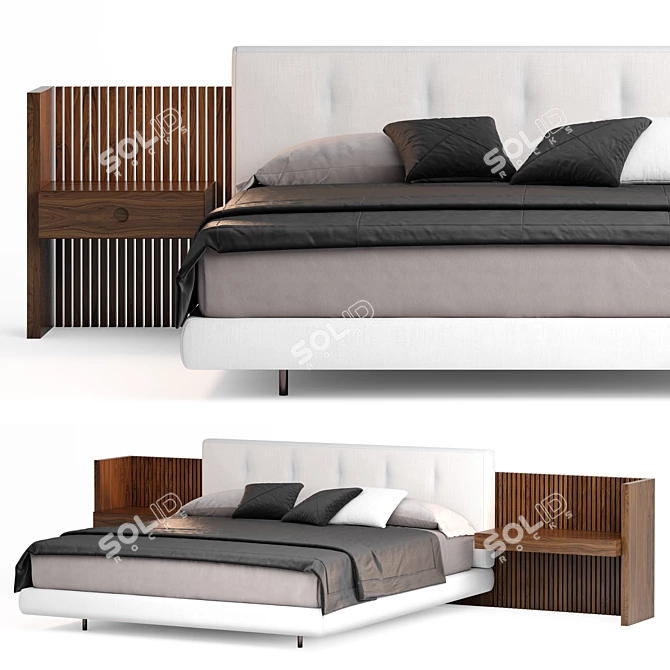  Modern Minotti Brasilia Bed 2021 3D model image 3