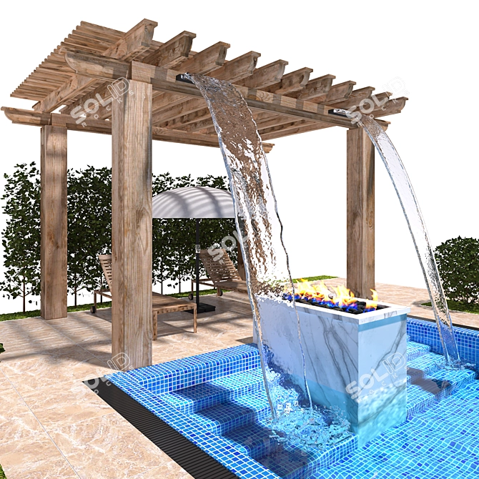 Elegant Fountain Design - Vol.04 3D model image 4