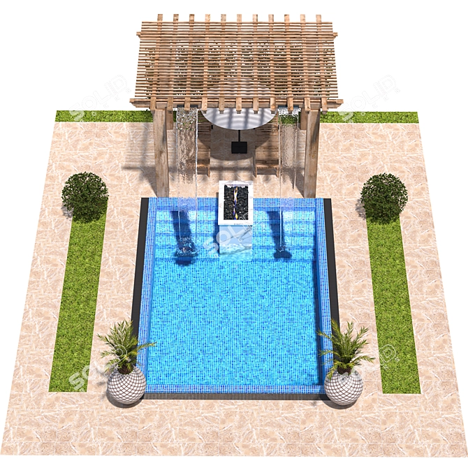 Elegant Fountain Design - Vol.04 3D model image 5