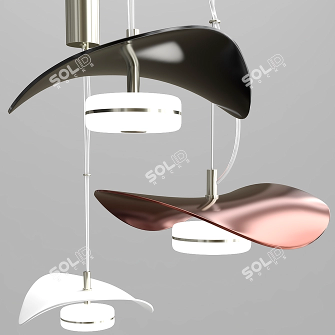 Elegant Odeon Light Fixture 3D model image 2