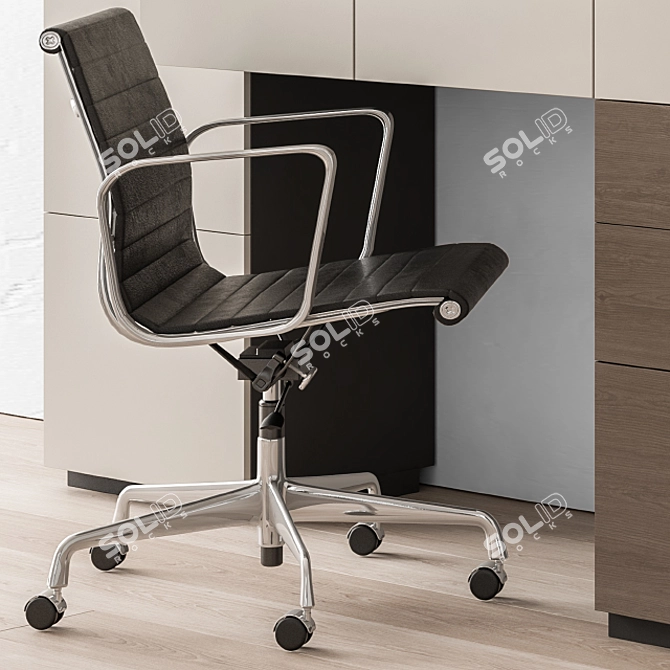 Sleek Home Office Set 3D model image 5