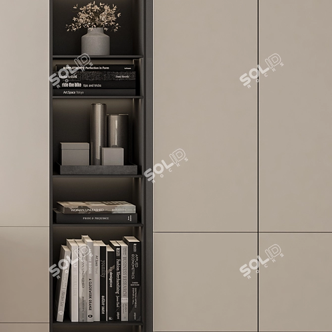 Sleek Home Office Set 3D model image 6