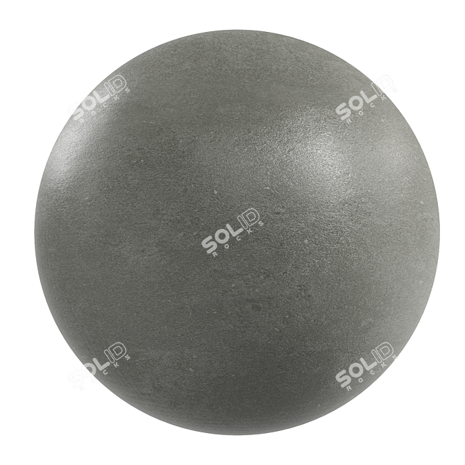 Premium Anthracite Cement Rock 3D model image 1