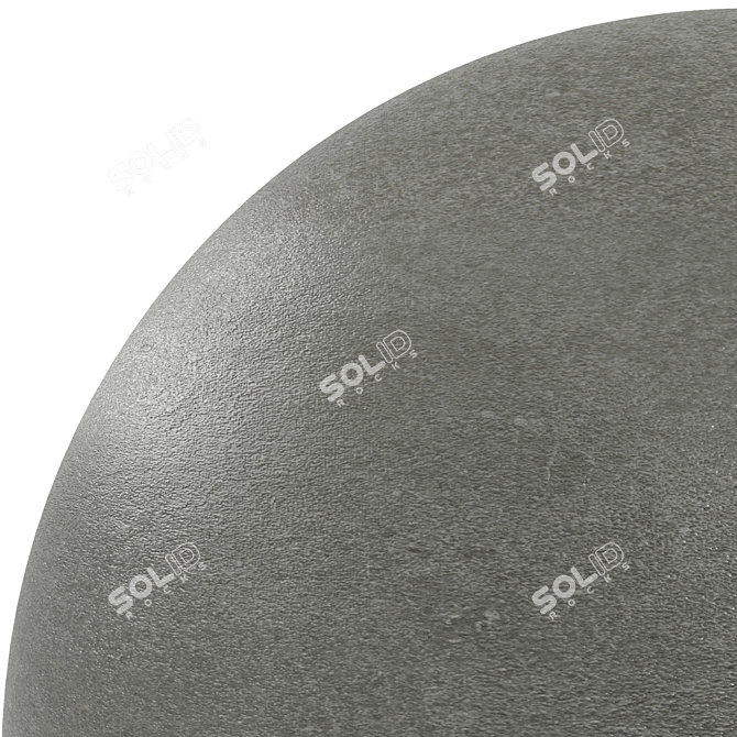 Premium Anthracite Cement Rock 3D model image 4