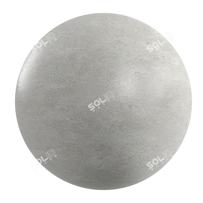 Anthracite Gray Cement: High-Resolution PBR Material 3D model image 1