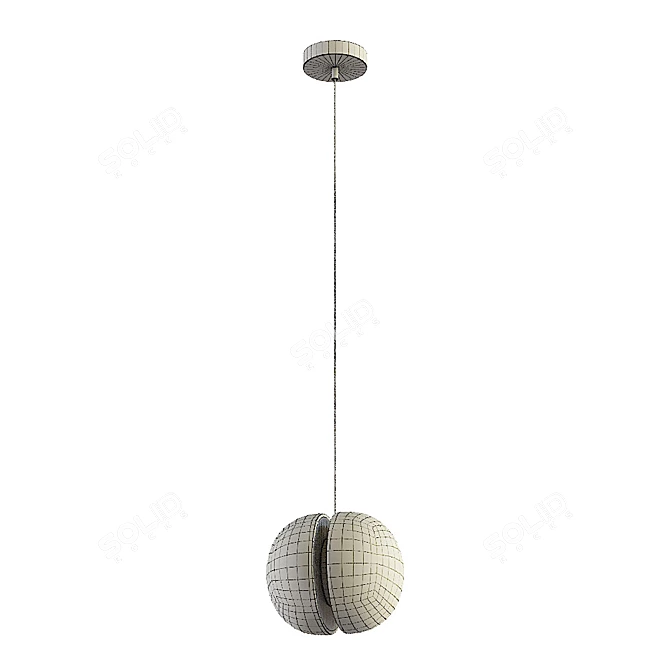 Elegant Shelby Pendant Light 3D model image 3