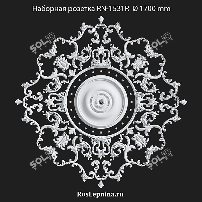 Elegant Composite Socket: RN-1531R 3D model image 1