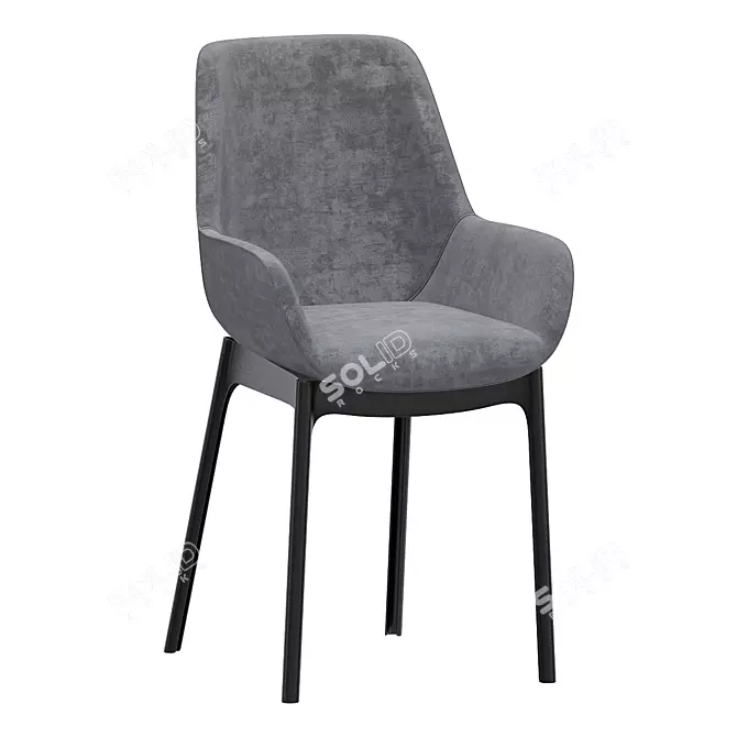 Comfortable Clap Armchair for Stylish Relaxation 3D model image 1