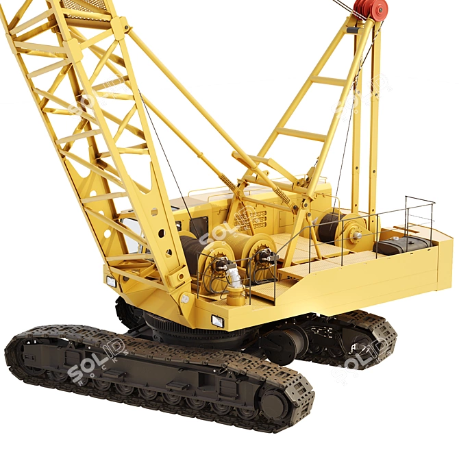 Durable DEK-361 Crawler Crane 3D model image 3