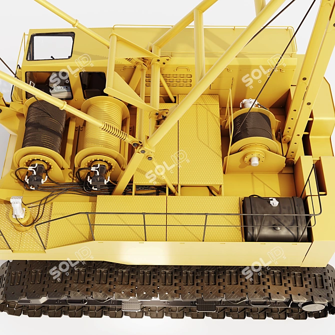 Durable DEK-361 Crawler Crane 3D model image 6