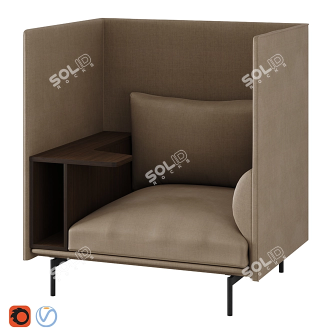 Cosmorelax Armchair, Ultimate Comfort 3D model image 1