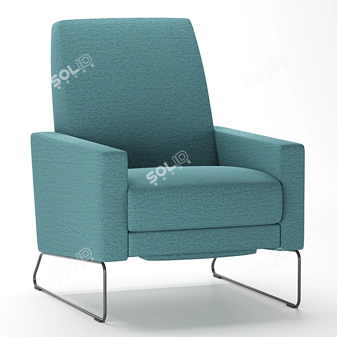 Modern Flight Recliner: Ultimate Comfort & Style 3D model image 2