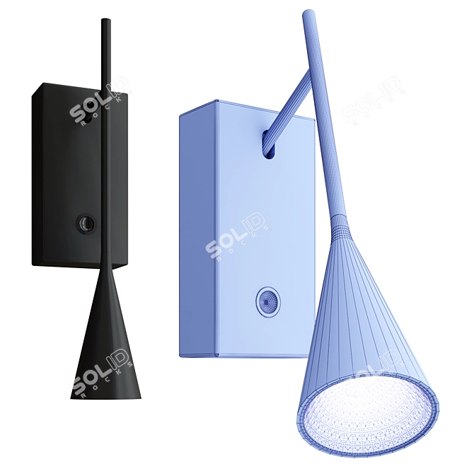 Elegant LED Reading Lamp 3D model image 4