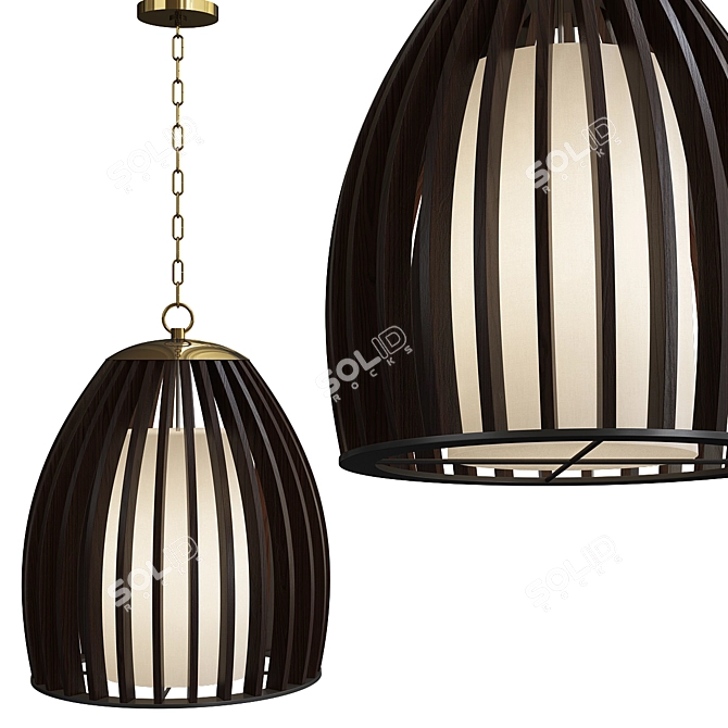 Carling Pendant Light: Stylish Illumination for Modern Spaces 3D model image 3