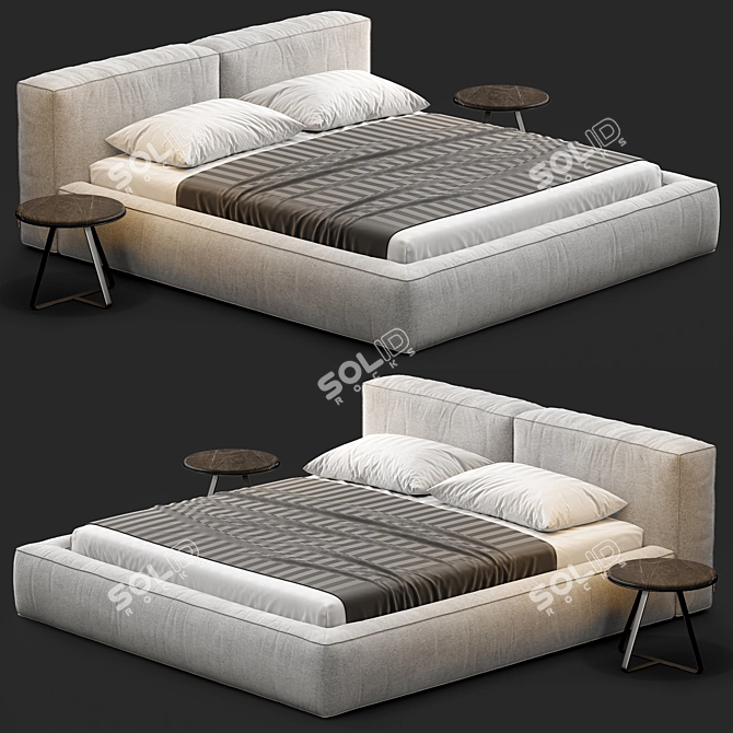 Luxury Boca Navi Bed 3D model image 3