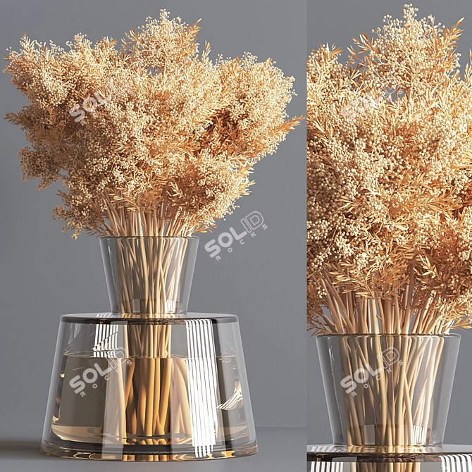 Collaction Plants Bouquet: Stunning Corona Floral Arrangement 3D model image 2