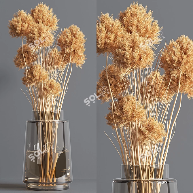 Collaction Plants Bouquet: Stunning Corona Floral Arrangement 3D model image 3