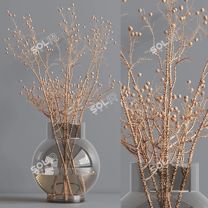 Collaction Plants Bouquet: Stunning Corona Floral Arrangement 3D model image 4