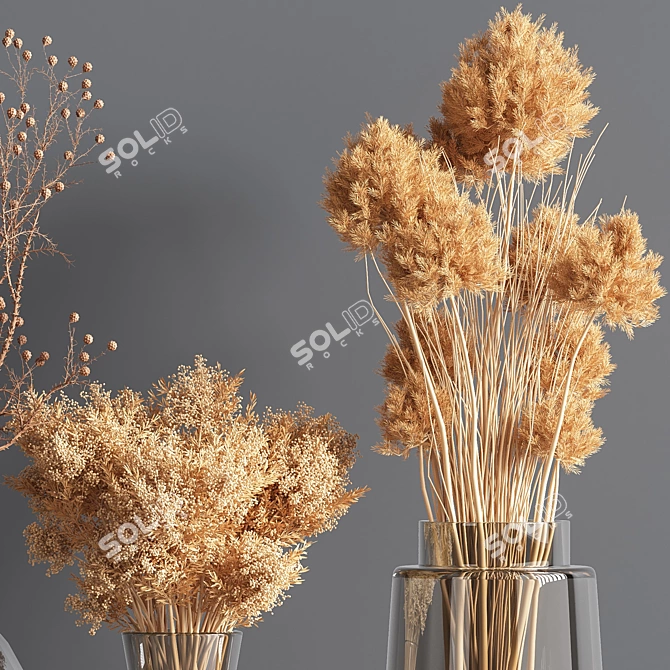 Collaction Plants Bouquet: Stunning Corona Floral Arrangement 3D model image 6