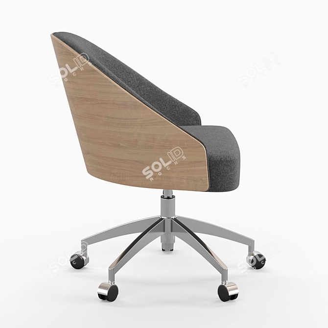 Modern Fernanda Office Chair 3D model image 2