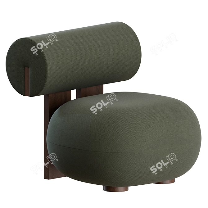 Norwegian Design: Hippo Lounge Chair 3D model image 1