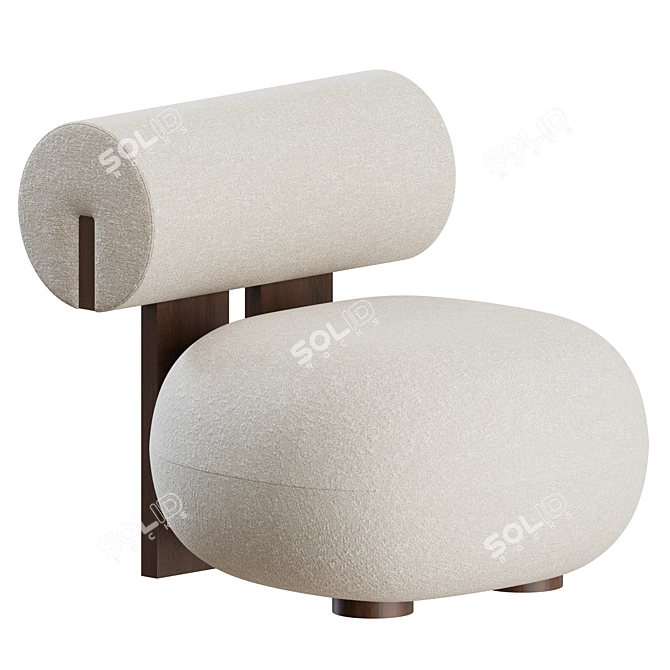 Norwegian Design: Hippo Lounge Chair 3D model image 2