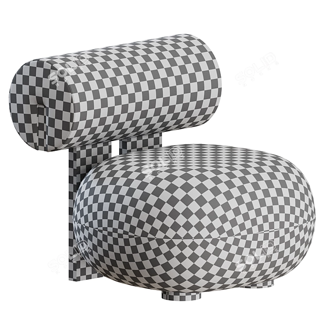 Norwegian Design: Hippo Lounge Chair 3D model image 4