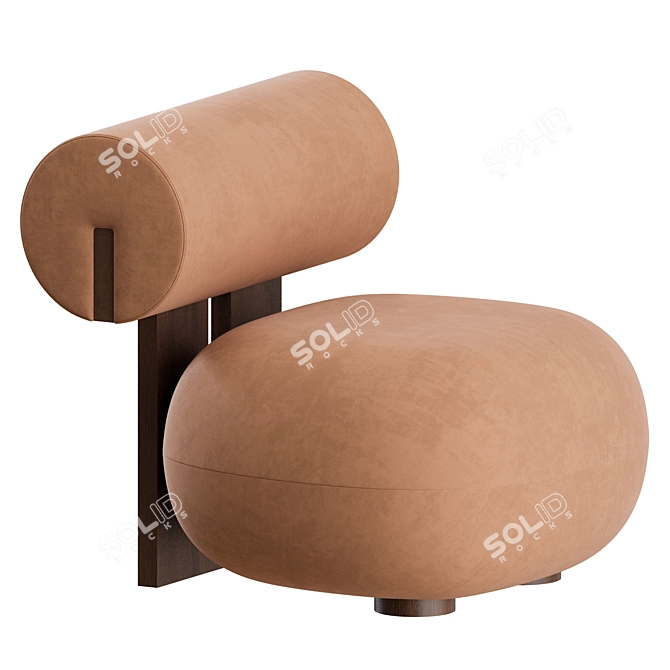 Norwegian Design: Hippo Lounge Chair 3D model image 6