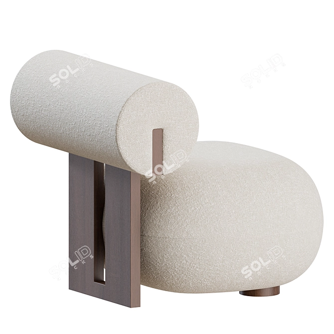 Norwegian Design: Hippo Lounge Chair 3D model image 7